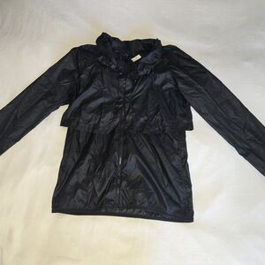 GAP athletic running windbreaker and detachable vest Black Women's Jacket